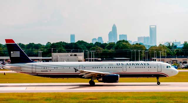 At CLT Airport there is one terminal divided in 5 concourses.